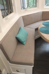 Custom Brown Circular Bench