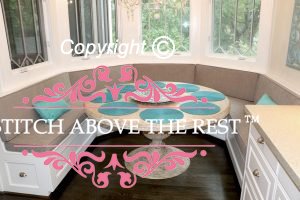 Custom Brown Circular Bench