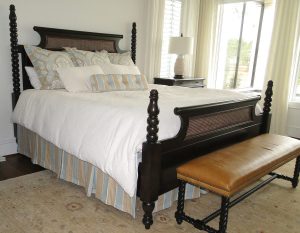 Custom King Bedding in Neutral Tones